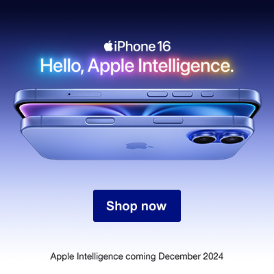 iPhone 16. Hello, Apple Intelligence. Shop now. Apple Intelligence coming December 2024.