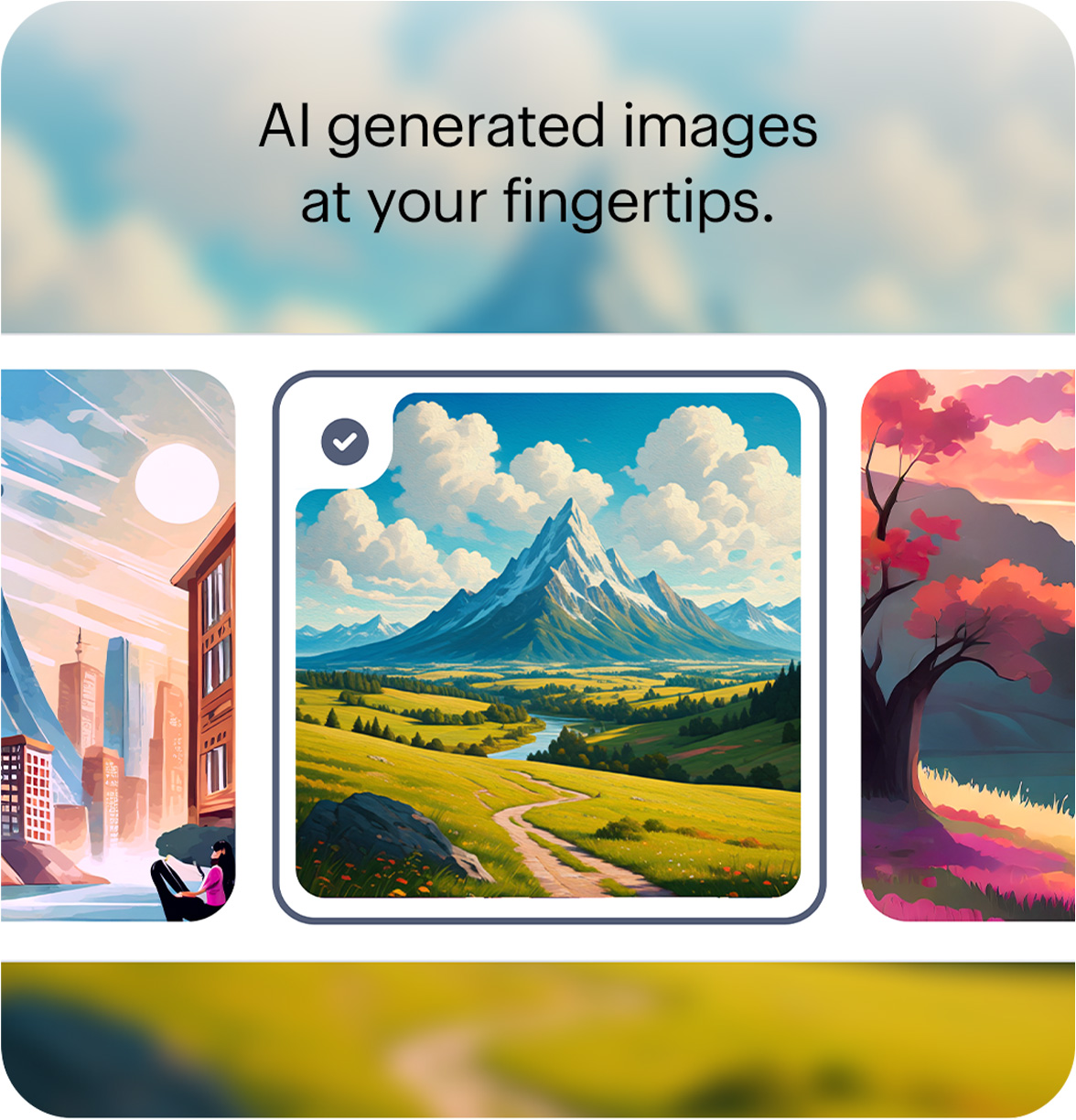 AI generated images at your fingertips.