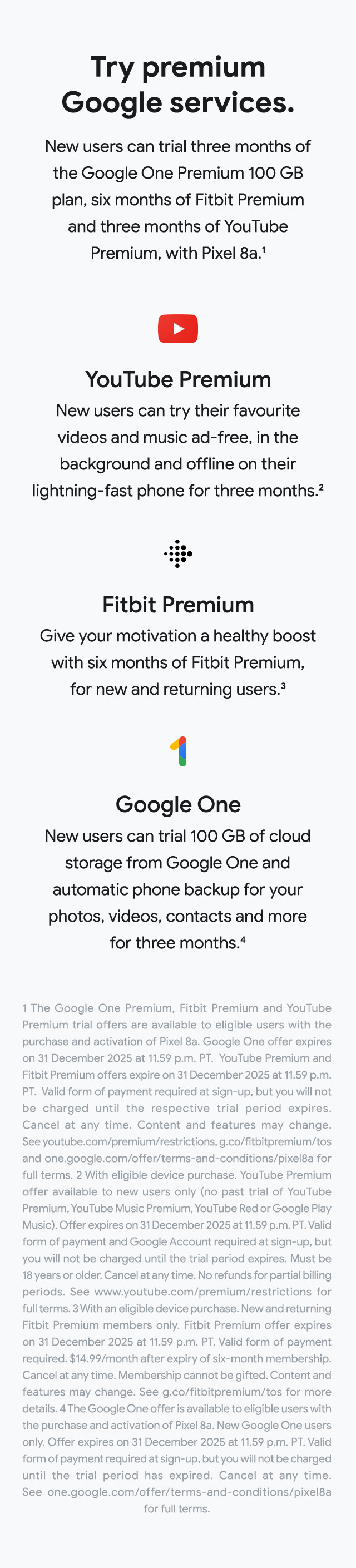 Try premium Google services.