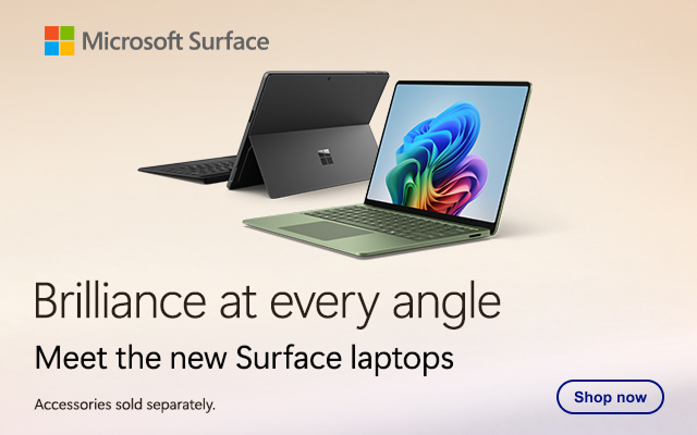 Microsoft Surface. Brilliance at every angle. Meet the new Surface laptops. Accessories sold separately. Click to shop now.
