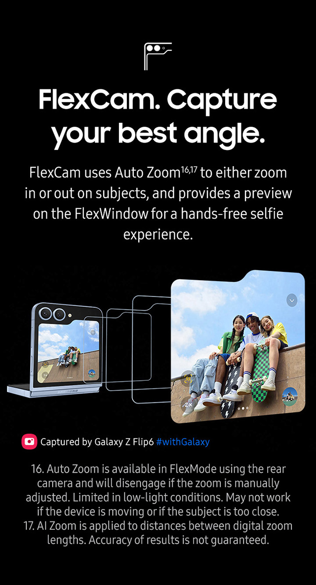 FlexCam. Capture your best angle.