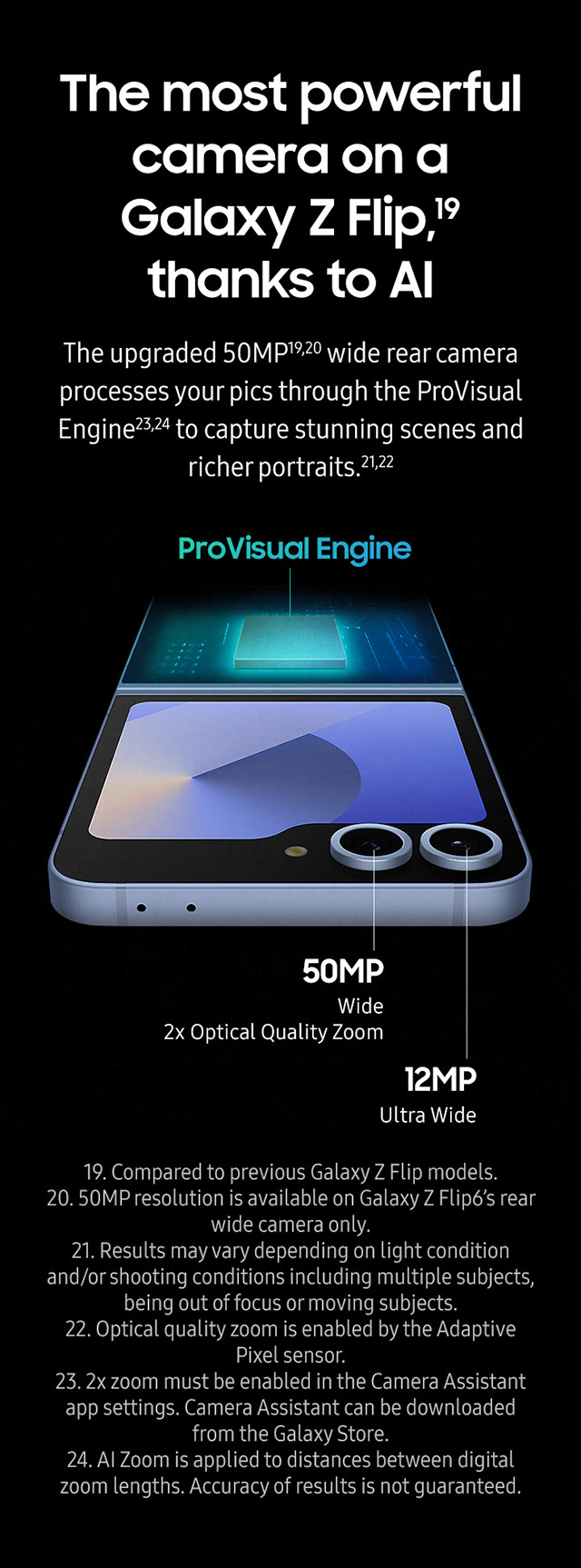 The most powerful camera on a Galaxy Z Flip, thanks to AI