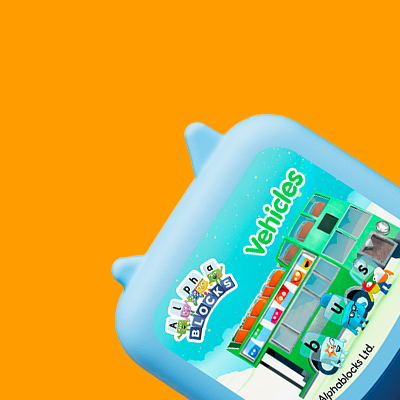 Image of Tonies learning product on yellow background