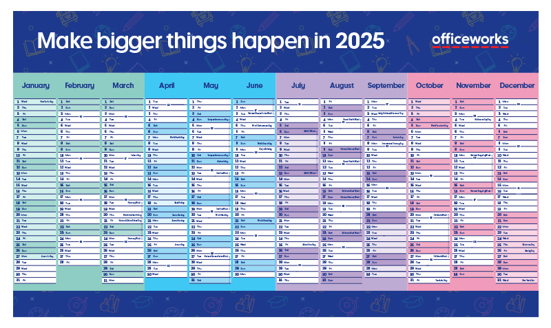 2025 ECEC calendar