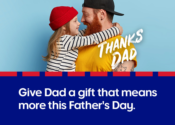 Give Dad a gift that means more this Father's Day.