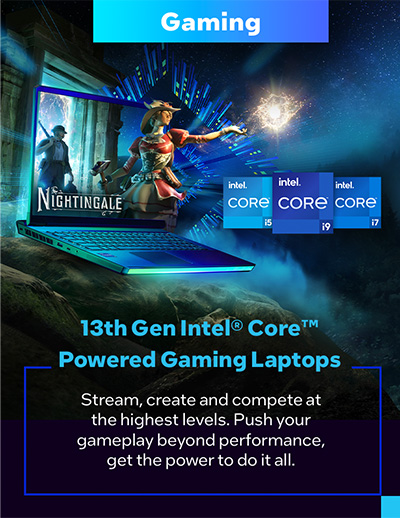 13th Gen Intel Core Powered Gaming Laptops